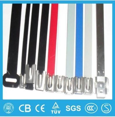 Ball Lock PPA Coated Stainless Steel Cable Zip Tie