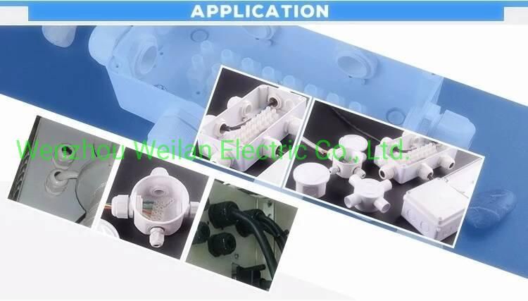 Junction Box Waterproof Plastic Nylon Pg Size 7 9 11 13.5 16 21 29 36 Plastic Cable Gland