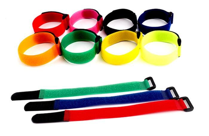 Customized Colored Nylon Hook & Loop Cord Cable Tie