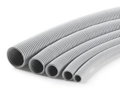 UV Resistant 20mm 25mm Electrical Flexible Corrugated PVC Pipe Conduit
