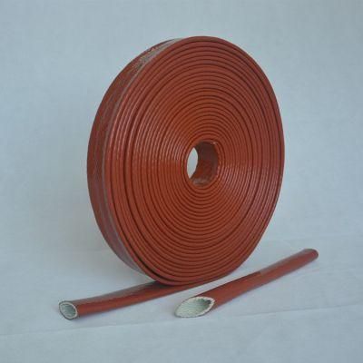 Heat Resistant Hose Protection Silicone Coated Fiberglas Fireproof Insulation Sleeve