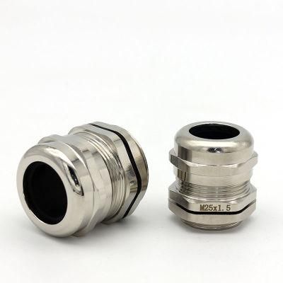 IP68 Metric Thread Cable Gland Metal Material Diameter 13-18mm M25