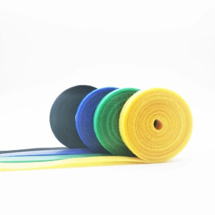 Nylon Hook and Loop Double Side Adhesive Tape for Cord Wire Management