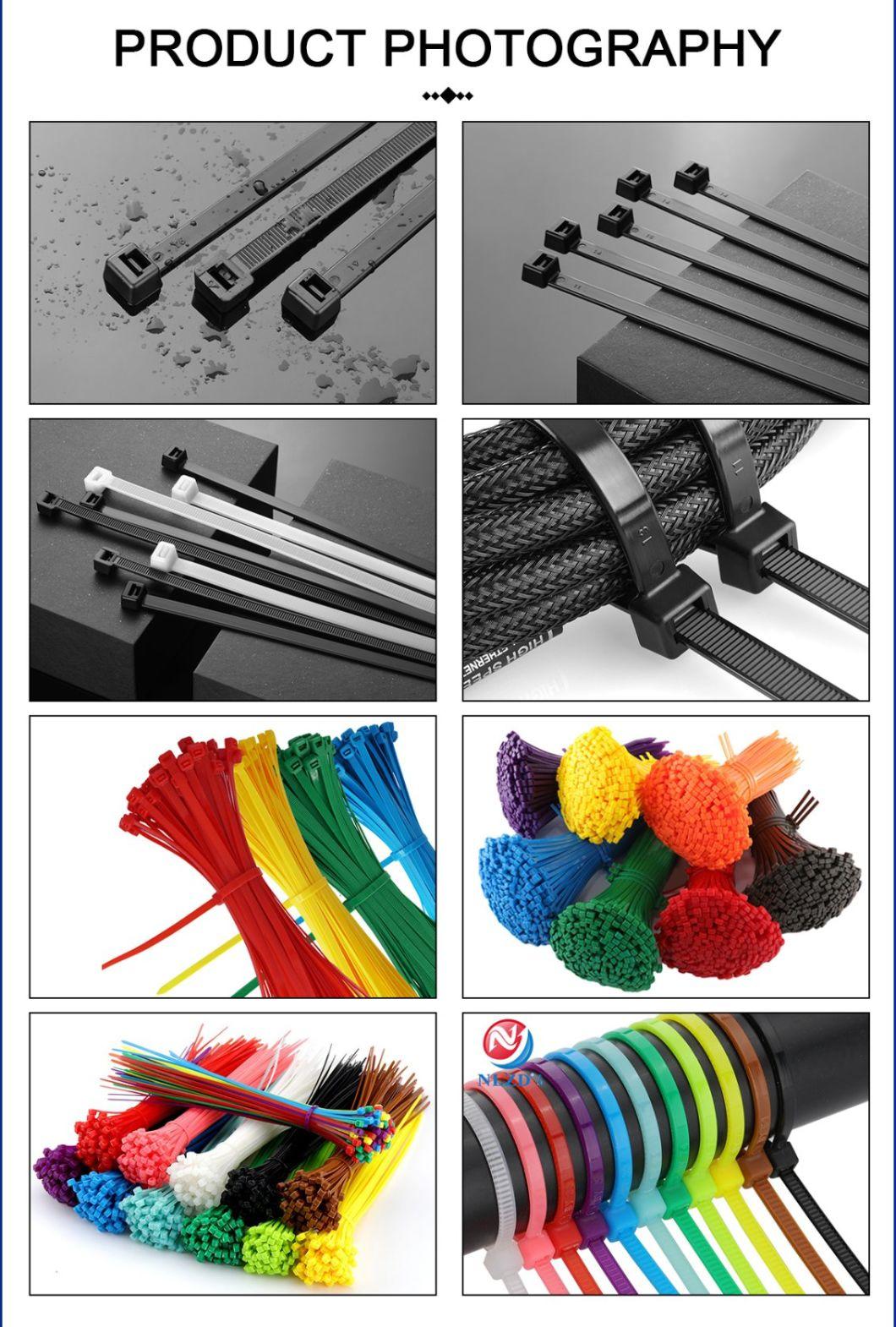 Supplier 4.8*300mm Plastic 100% Nylon 66 Wire Self-Locking Zip Tie