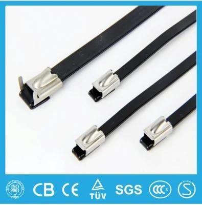 304 316 Ball Lock PVC Coated Stainless Steel Cable Tie