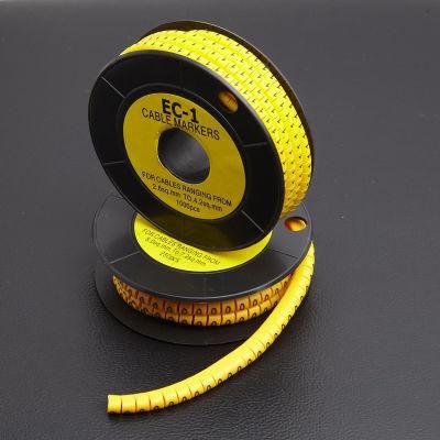 High Qulaity Cable Markers (yellow, PVC)