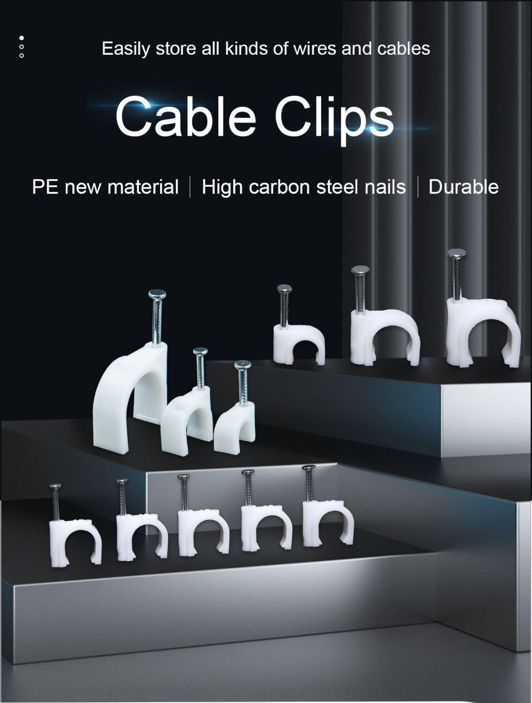 High Quality PE 5 mm Wire Nail Cable Clip