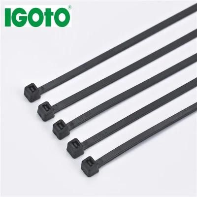 Chinese Direct Factory Worldwide Nylon 66 4.8*400 Black Plastic Cable Ties with UL Certificates for All Colors