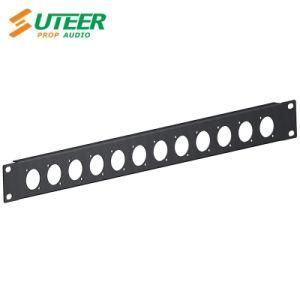 1u 19 Inch Punched Rack Panels for 12 X Chassis Connector