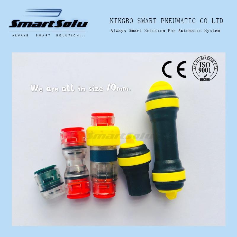 100% Tested High Quality 10/8 mm Straight Microduct Connector