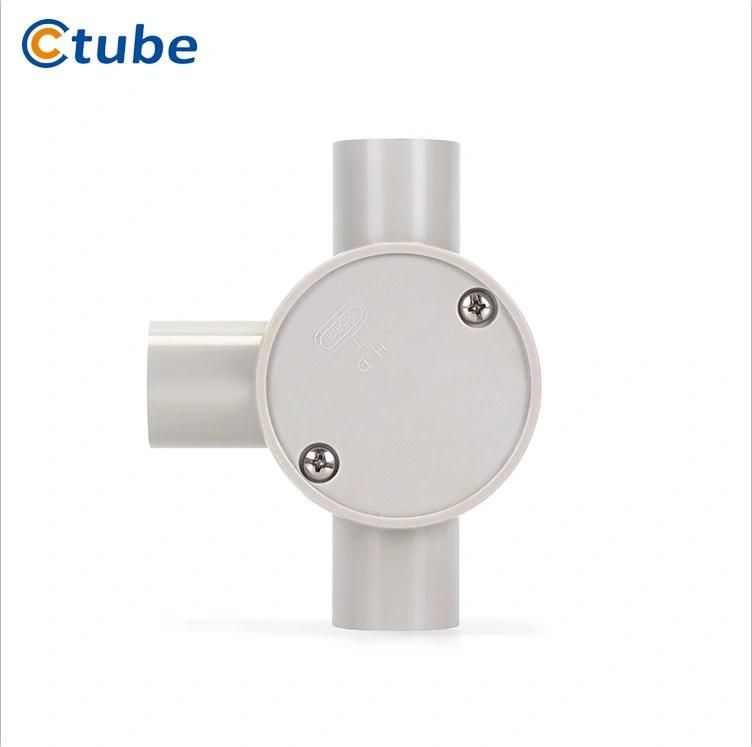 Electrical Conduit Pipe Fittings Plastic Shallow Halogen Free Junction Box