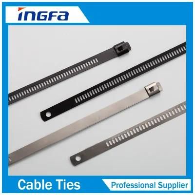 304 316L Stainless Steel Ladder Cable Tie with Single and Multi Barb Lock