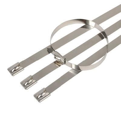 High Tensile Strength Stainless Steel Cable Tie Ball Lock Type SS304 SS316 Stainless Steel Cable Tie