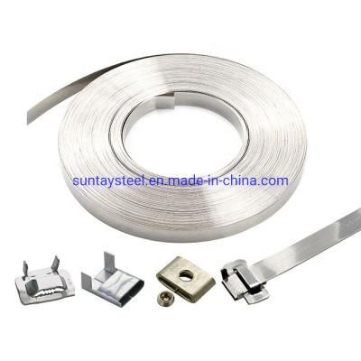 Ss201, SS304, SS316 Stainless Steel Cable Tie and Its Buckle