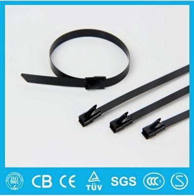 High Performance Full Epoxy Coated Self Locking Stainless Steel Cable Tie