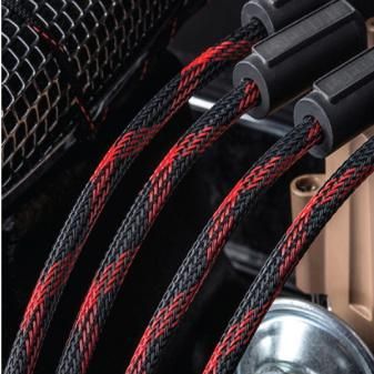 Multicolor Braided Expandable Sleeve for Wiring Harness Wire Cover