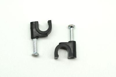 Raytech Cable Clips with Steel Nails 6mm-12mm Wire Holders and Tacks 100 Per Size