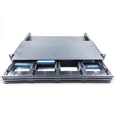 Abalone 19 Inch 12 Port 24 Port 144 Port ODF Fiber Optic Patch Panel 12 Core ODF 24 Core Fiber Patch Panel