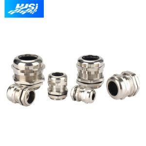 Long Thread Brass Cable Gland-Metric Thread Flat