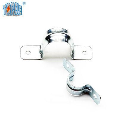 Zinc Plated Steel EMT Conduit Fittings with Two-Hole Clip / EMT Conduit Strap