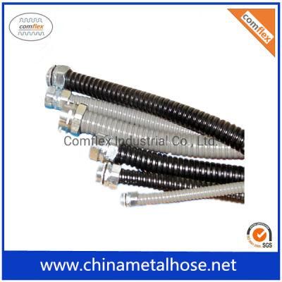 3/4&quot; Hot Electrical Cable Dipped Wire Protection Stainless Steel Hose Liquid Tight Metal Flexible Conduit