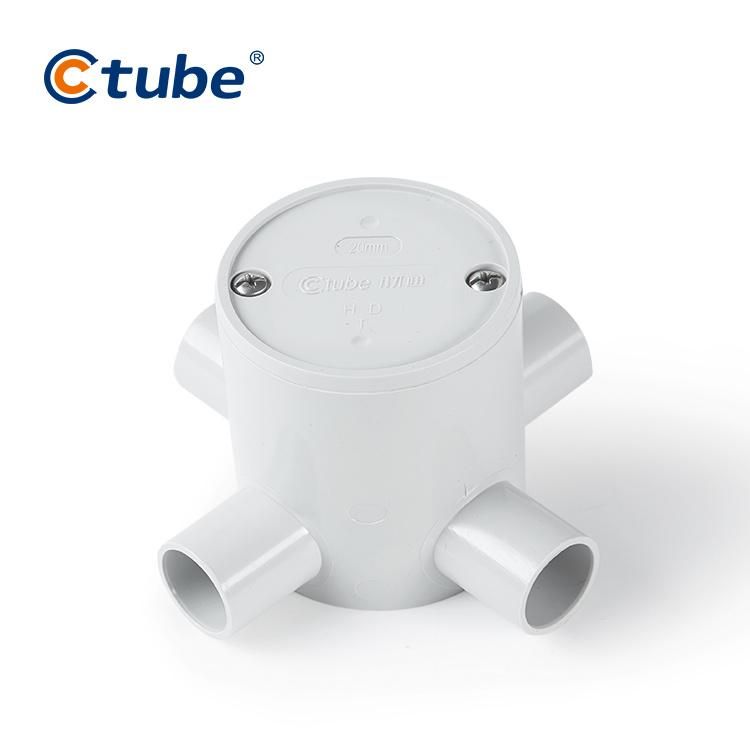 Plastic Electrical PVC Junction Box 4 Ways 20mm & 25mm