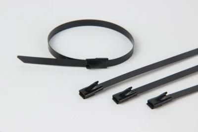 Epoxy Covered Self Locking Stainless Steel Cable Tie