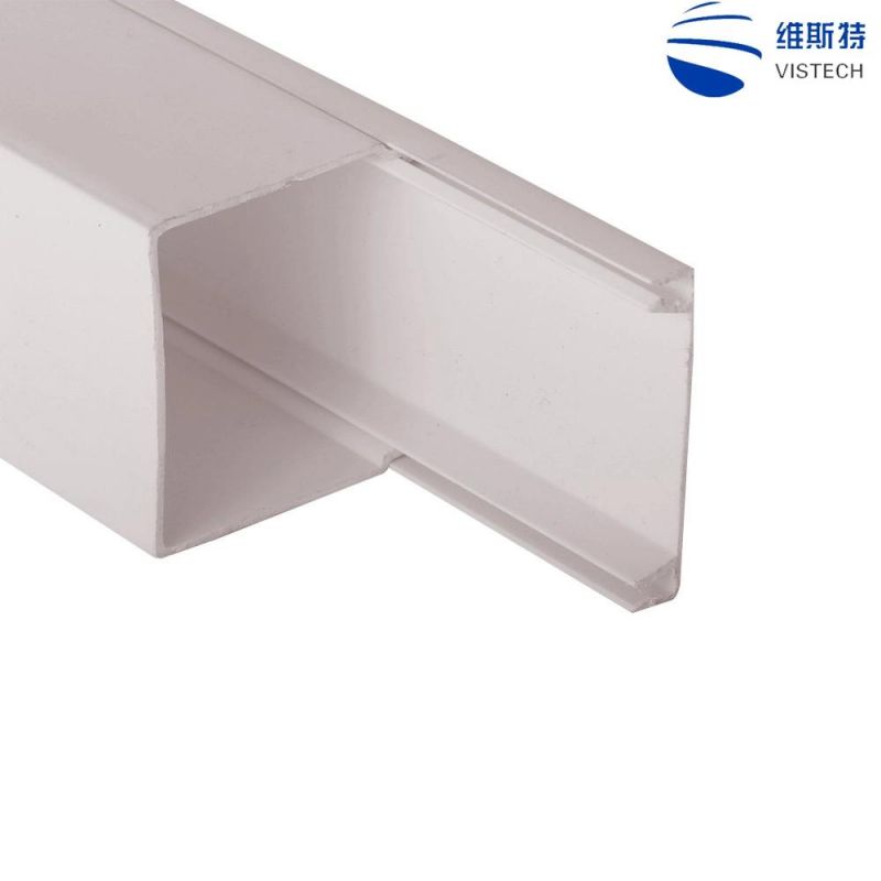 Wire Cable Protection Flame Resistant Halogen Free PVC Electrical Trunking