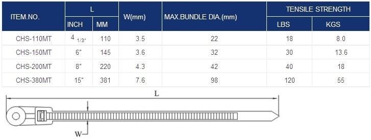 Selling Mountable Head Cable Ties (CHS-150MT)