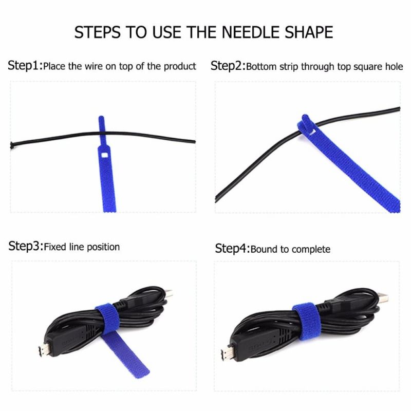 Reusable Zip Ties Fastening Cable Ties Straps for Phones Wire