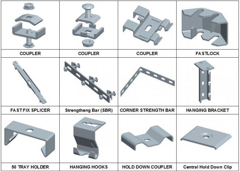 Square Accessories for Wire Mesh Cable Tray with CE