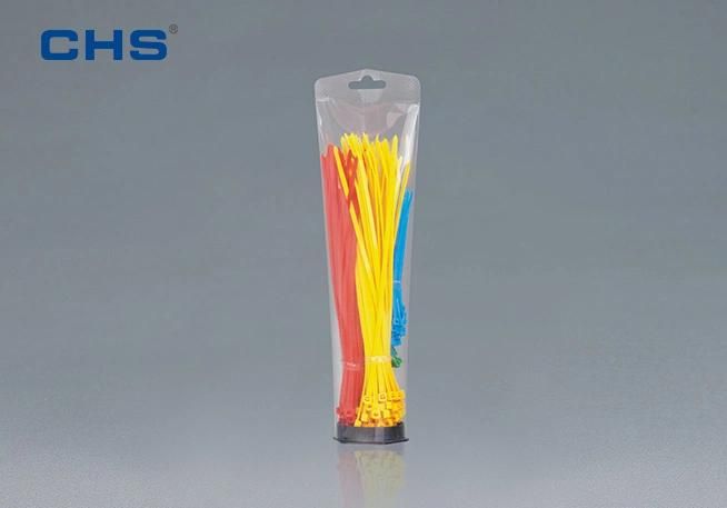 Chs Top Brand 7.6*600mm Heavy Duty Nylon PA66 Self Locking Plastic Cable Ties