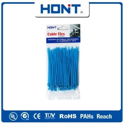 &lsquo; -40&ordm; C~85&ordm; C Self-Locking Tie ISO Approved Hont Plastic Bag + Sticker Exporting Carton/Tray Nylon Releasable Cable Ties