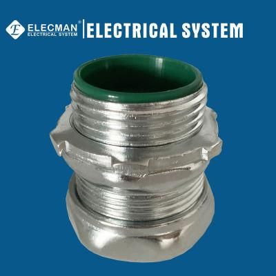 UL Listed EMT Connector Compression Insulated Electrical Metal Conduit Connector