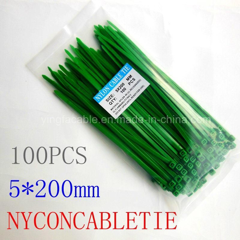 Self Locking Plastic Nylon Cable Ties with Steel Ball