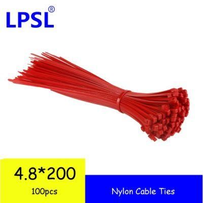 Lpsl Pack of 100 Professional Cable Ties 360 X 4.8 mm UV Resistant Holder for Cable Ties in Black, Temperature Resistant, Chemical Resistance