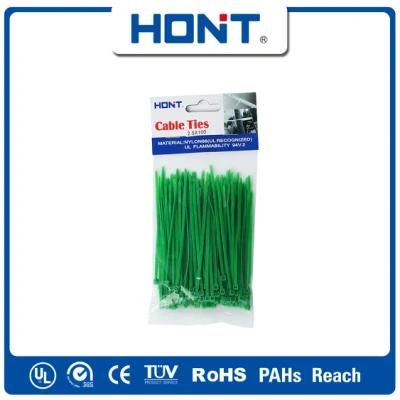 Green Plastic Ht-2.5*60mm Self Locking Nylon Cable Tie with SGS