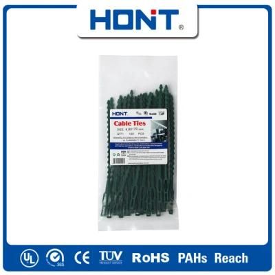 UV Black Hont Plastic Bag + Sticker Exporting Carton/Tray Buckle Cable Tie with UL