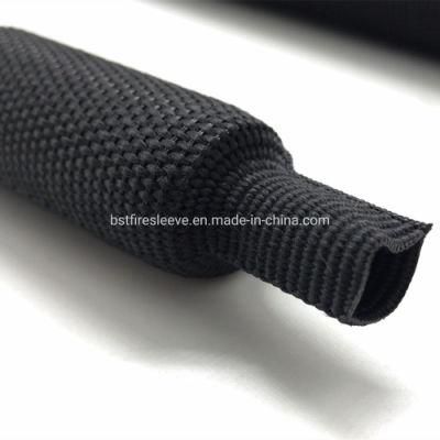Wiring Harness Cable Accessories Abrasion Protection 2: 1 Woven Fabric Heat Shrinkable Braided Sleeve