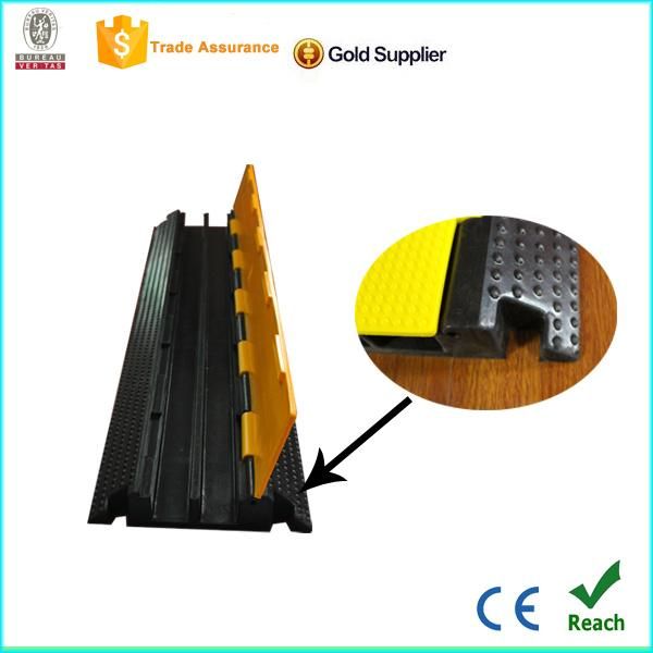 Two Channel Rubber Cable Protector Bridge with CE