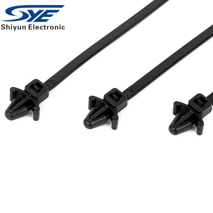 2022 Shiyun Nylon Cable Tie Car Use Push Mount Nylon Cable Tie PA66