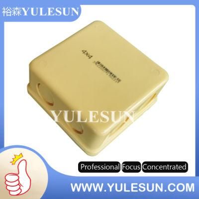 PVC Yellow Conduit Fitting Square Box