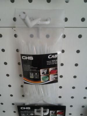 100 Pieces Natural Nylon Cable Ties in Head Card Poly Bag