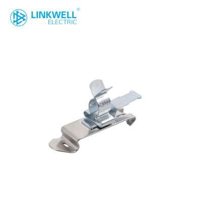 EMC Electric Cabinet Spring Steel Material Clamping Yoke Mount on DIN Rail