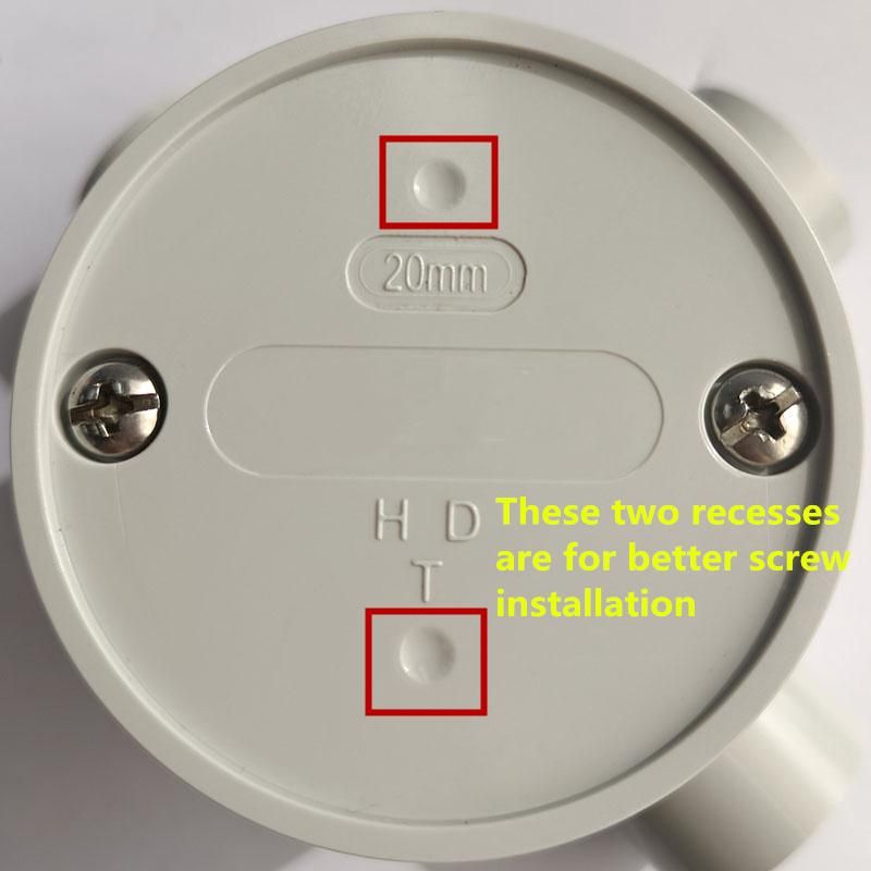 PVC Electrical Pipe Accessories 4 Way Shallow Junction Box
