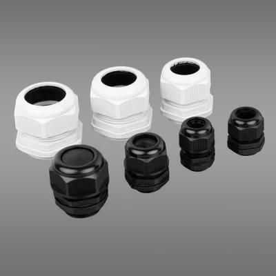 Plastic IP68 M Type Nylon Cable Gland Connector with Washer Rubber M25