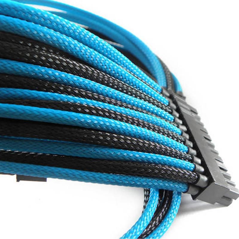 Multicolor Expanadble Colorful Braided Mesh Cable Sleeving for Cable Management Production