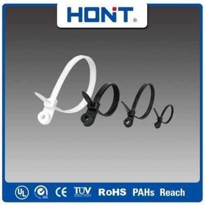 Mountable Head Self Locking Nylon Cable Ties with SGS