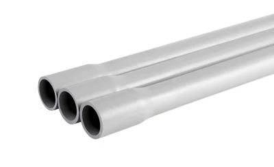 Gray Bell End 1/2&quot; 3&quot; Schedule 40 Electrical Rigid PVC Conduit Pipe Duct