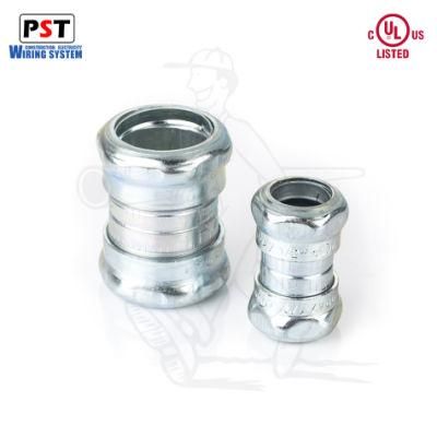 UL Listed EMT Compression Coupling Steel with Electro-Galvanized